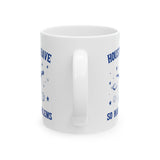 Funny Raccoon Space Ceramic Mug