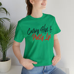 Curvy Hips & Pretty Lips statement T-Shirt/  Unisex Short Sleeve Tee