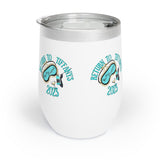 Official Please Return to Tiffanys Mask 12oz Insulated Wine Tumbler