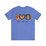 Peace Love Fall Unisex Short Sleeve Tee