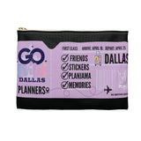 Official Go Wild 2024 Boarding Pass Planner Pouch: Black