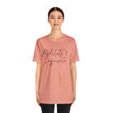 Meditate & Caffeinate statement T-Shirt/  Unisex Short Sleeve Tee
