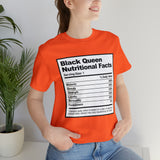 Black Queen Nutritional Facts T-Shirt