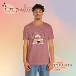 Tis the season for conchas and champurrados Santa Holidays Crew Cotton Blend Shirt