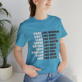 Pray Like Nehemiah Cotton Short Sleeve Shirt