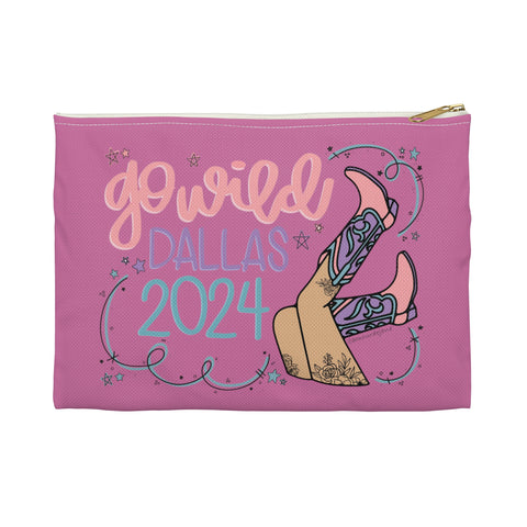 Official Go Wild 2024 Kick Up Your Heels Planner Pouch: Pink