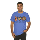 Peace Love Fall Unisex Short Sleeve Tee