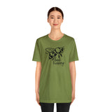 Bee Happy Positivity Shirt  Unisex Short Sleeve Tee