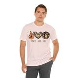 Peace Love Fall Unisex Short Sleeve Tee