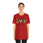 Peace Love Fall Unisex Short Sleeve Tee