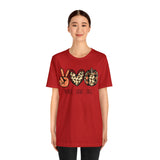 Peace Love Fall Unisex Short Sleeve Tee