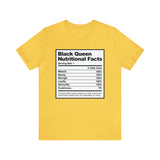 Black Queen Nutritional Facts T-Shirt