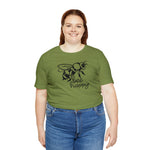 Bee Happy Positivity Shirt  Unisex Short Sleeve Tee