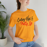 Curvy Hips & Pretty Lips statement T-Shirt/  Unisex Short Sleeve Tee