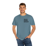 Black, Bougie & Blessed Unisex Garment-Dyed T-shirt