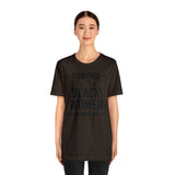 Powered by the Black Women Before Me  Unisex  Short Sleeve Tee