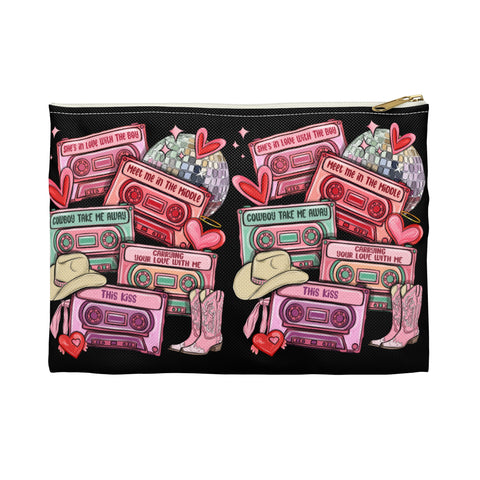 Love is a country and WILD playlist planner storage travel pouch