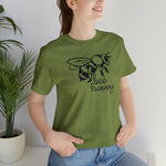 Bee Happy Positivity Shirt  Unisex Short Sleeve Tee