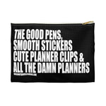 ALL the Damn Planners Planner Zipper storage pouch