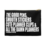 ALL the Damn Planners Planner Zipper storage pouch