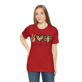 Peace Love Fall Unisex Short Sleeve Tee