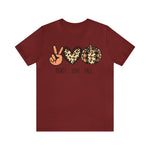 Peace Love Fall Unisex Short Sleeve Tee