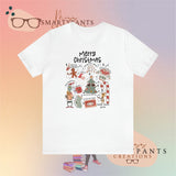 Merry Christmas Holiday Bucket List Crew Cotton Blend Shirt