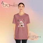 Tis the season for conchas and champurrados Santa Holidays Crew Cotton Blend Shirt