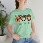 Peace Love Fall Unisex Short Sleeve Tee