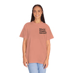 Black, Bougie & Blessed Unisex Garment-Dyed T-shirt