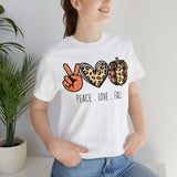 Peace Love Fall Unisex Short Sleeve Tee