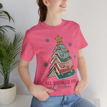 All Booked For Christmas Crew Cotton Blend Shirt