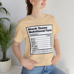Black Queen Nutritional Facts T-Shirt