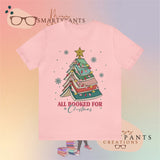 All Booked For Christmas Crew Cotton Blend Shirt