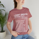 I can't Breathe #BLM  Unisex Short Sleeve Tee