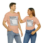 Black Queen Nutritional Facts T-Shirt