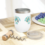 Official Please Return to Tiffanys Mask 12oz Insulated Wine Tumbler