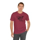 Bee Happy Positivity Shirt  Unisex Short Sleeve Tee