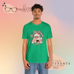 Tis the season for conchas and champurrados Santa Holidays Crew Cotton Blend Shirt