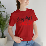 Curvy Hips & Pretty Lips statement T-Shirt/  Unisex Short Sleeve Tee