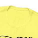 Bee Happy Positivity Shirt  Unisex Short Sleeve Tee