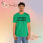 Whiskey Weather Holidays Crew Cotton Blend Shirt