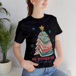 All Booked For Christmas Crew Cotton Blend Shirt