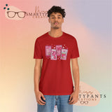 Cafecitos, Concha’s y Amor Valentines Day Cotton Blend Shirt
