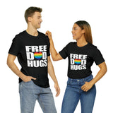 FREE DAD HUGS PRIDE CELEBRATION Unisex Short Sleeve Tee