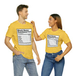 Black Queen Nutritional Facts T-Shirt