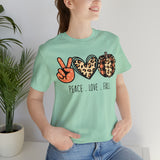 Peace Love Fall Unisex Short Sleeve Tee