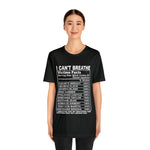 I can't Breathe #BLM  Unisex Short Sleeve Tee