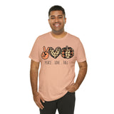 Peace Love Fall Unisex Short Sleeve Tee