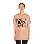 Pretty Black and Educated Unisex  Short Sleeve Tee